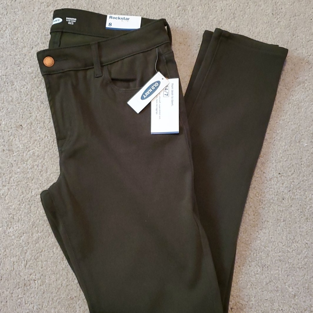 Olive super skinny jeans Rockstar 24/7
